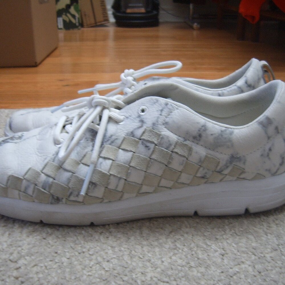 Vans Off the Wall White Camo Woven Style Men Shoes/Sneakers sz US 11